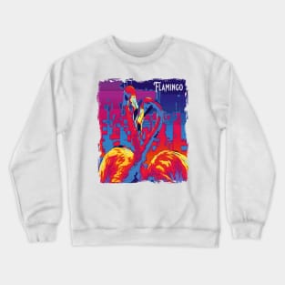 Flamingo Bird Crewneck Sweatshirt